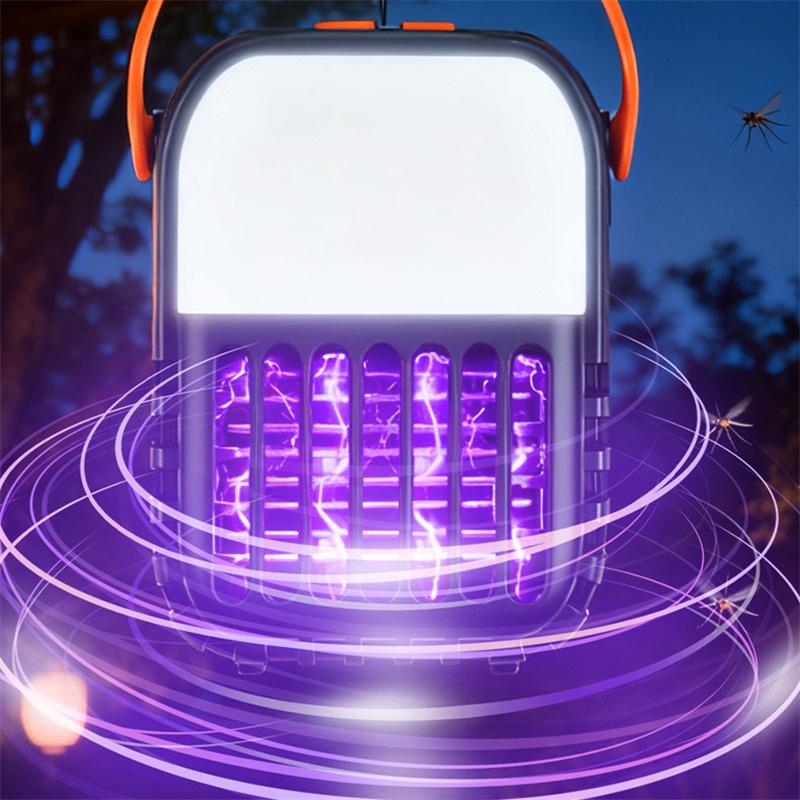 New Outdoor Solar Mosquito Trap Hangable Mosquito Trap Waterproof LED Camping Light