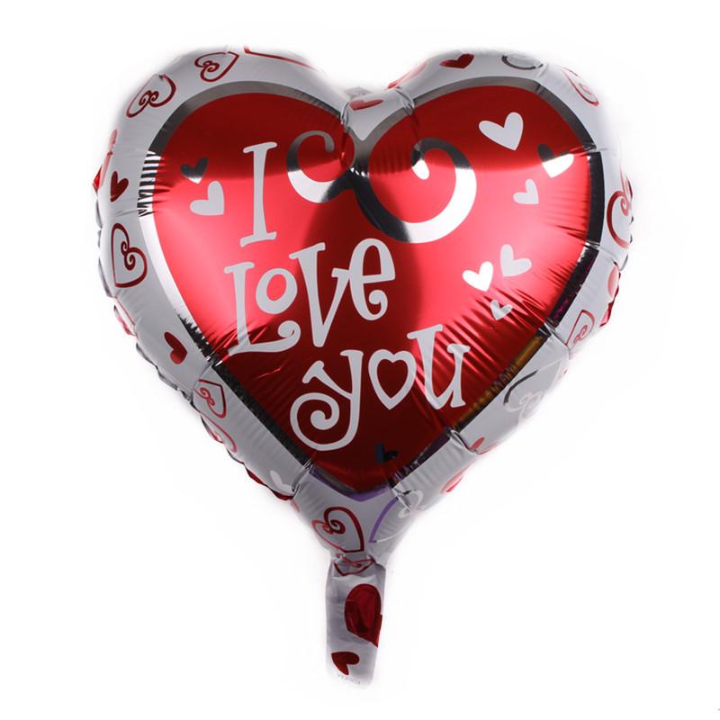 wedding balloon heart shaped love balloon wedding dress up proposal party arrangement balloons I love you aluminum foil balloon 18inch