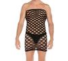 Men's Plus Size Open Crotch Fishnet Bodysuit Temptation Costume Set