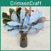 Artificial Flocking Foliage Bouquet For Wedding Decor Home Arrangement Photo Props