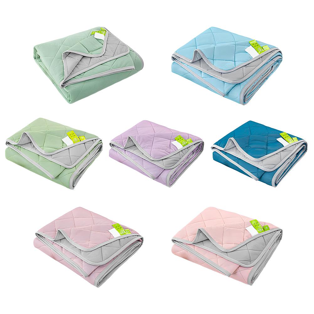 Cold Feeling Quilt Solid Color Lightweight Cooling Quilts Multi-Function Breathable Bedroom Blanket for Home Office