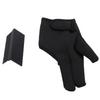 3 Finger Barber Glove Heat Resistance Gloves with Flat Iron Comb Attachment for Hair Styling Black