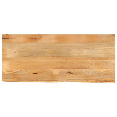 Vidaxl Tabletop with Natural Edge, 140X60X3.8 Cm, Mango Wood