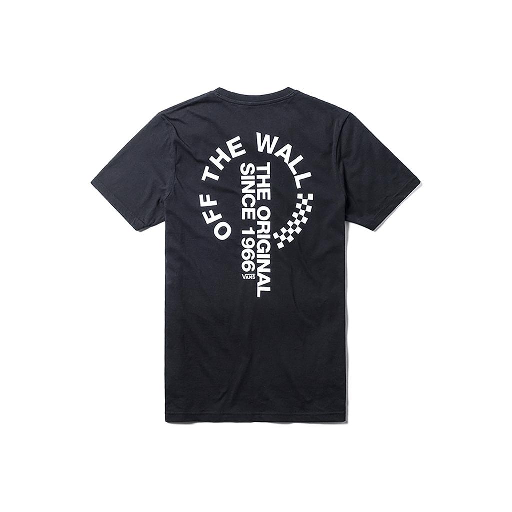 Vans Ap Otw Distort Ss Classic Letter Print Casual Sports Crew Neck Short Sleeve T-Shirt Men Tops Black VN0A3TWXBLK