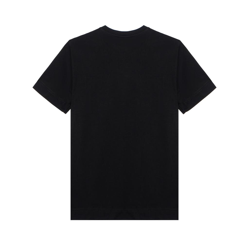 Emporio Armani Logo Print Solid Color Crew Neck Short Sleeve T-Shirt Men tops Black 3K1TE6-1JSHZ-0999