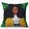Africa Fashion Black Girl Pop Art Posters Style Decorative Cushion Cover Funky Sexy Woman Life Portrait Sofa Throw Pillow Case