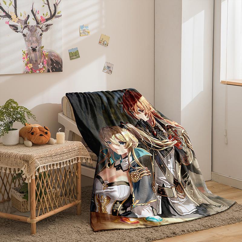 Cartoon Original God Series Flannel Blanket 3D Printed Sofa Blanket Thickened Blanket