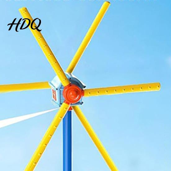 Summer Outdoor Fun Toy Windmill Sprinkler for Kids 360-degrees Spinning Water with 6 Blades And Splash Park 54 Nozzles Universal Hose Connection