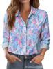 Women's Shirt Printed Floral Loose Shirt Women's Top