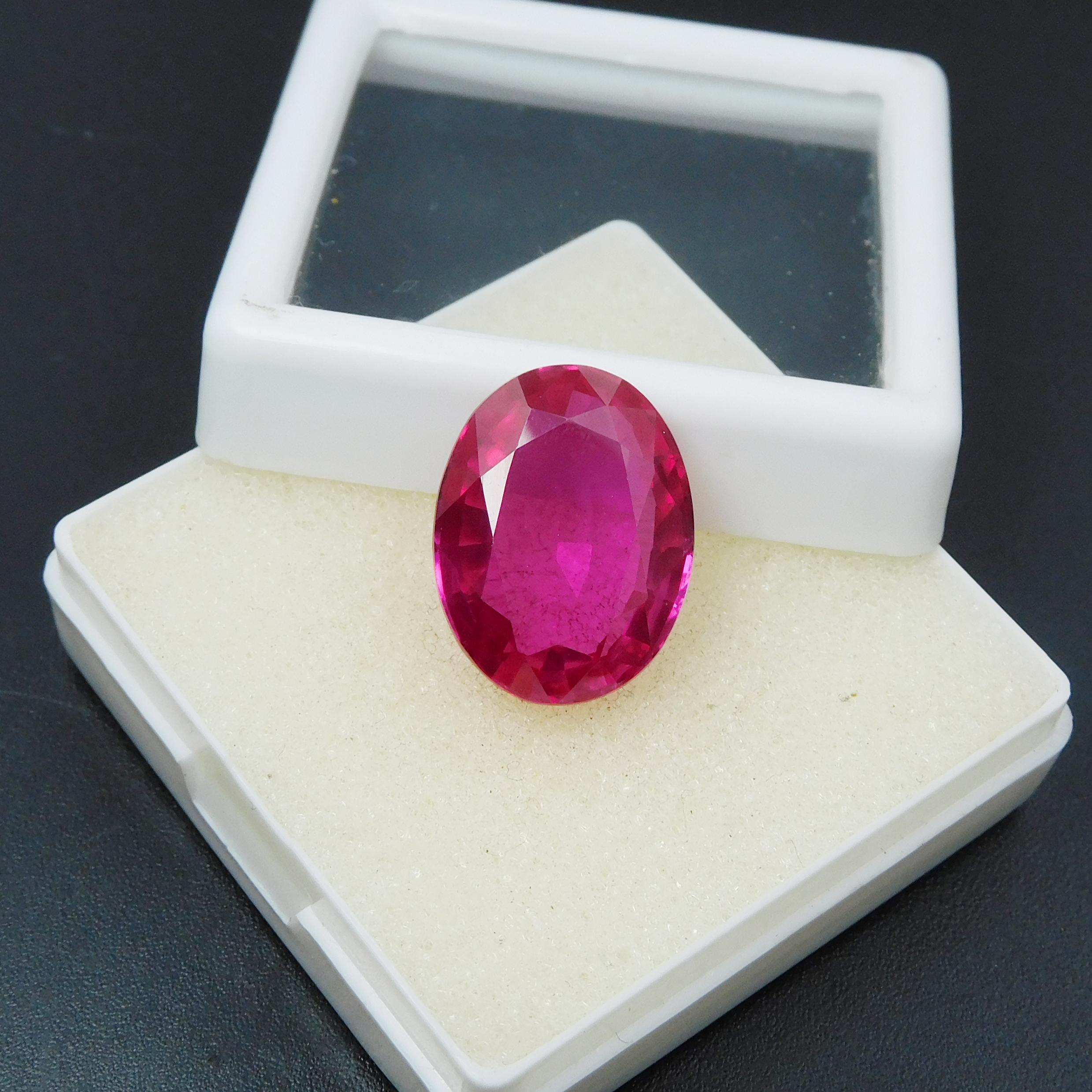 

Natural Pink Sapphire Oval Cut 17.55 Ct CERTIFIED Loose Gemstone For Rings M-575-Ra 18 mm approx рожевий