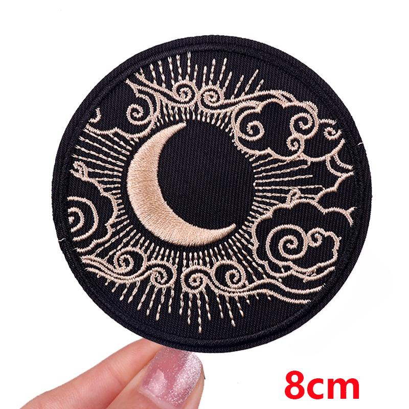 Abenteuer / Van Gogh Aufnäher Bergabenteuer Camping Gestickte Aufnäher Aufbügel-Aufnäher Für Kleidung Kamera Aufnäher Aufnähen Abzeichen DIY