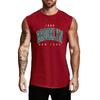 Muscleguys Sports Tank Top Men's Cotton Spring and Summer Thin Seamless Waistcoat Casual Sleeveless Wide Shoulder T-shirt