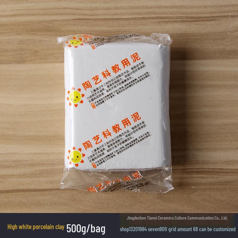 Argilă polimerică Jingdezhen High White fără coacere pentru sculptură manuală și roți de olărit pentru copii