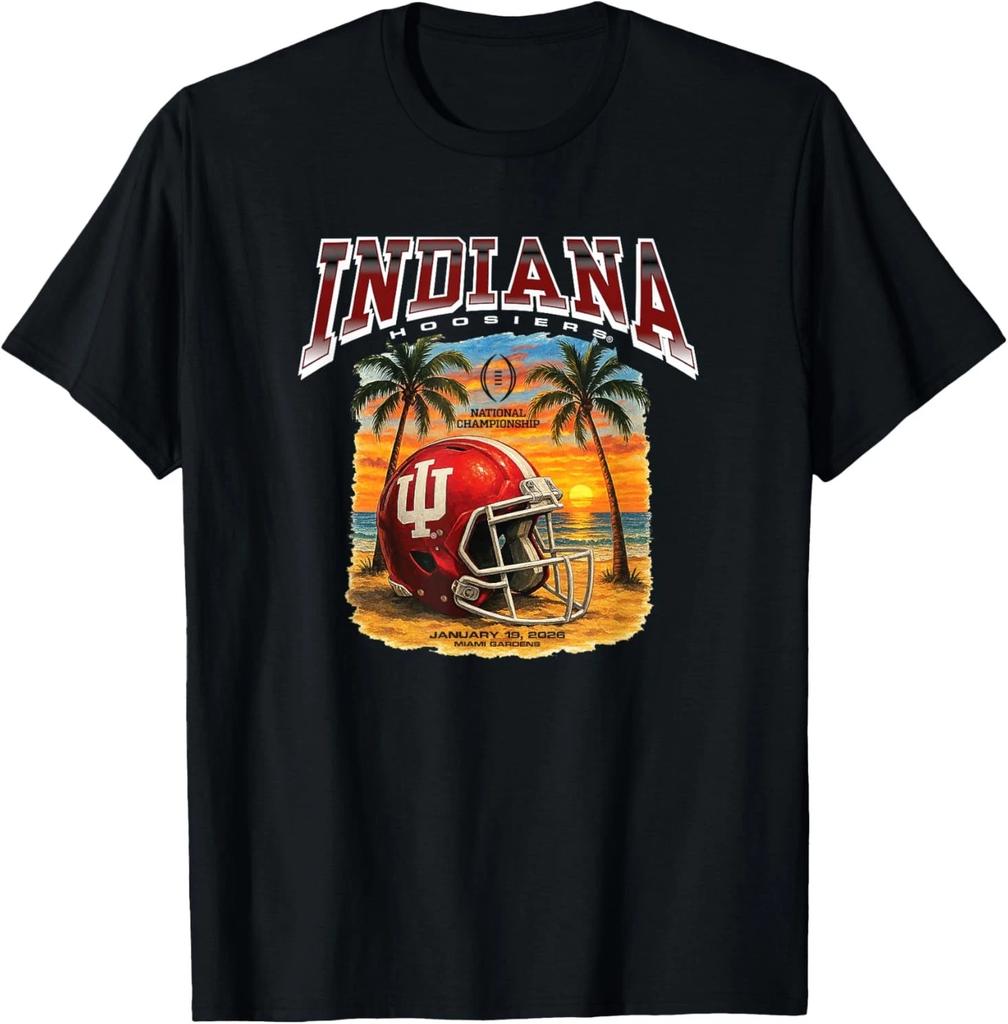 Inndiaana Hoosiers National Championship 2026 Retro Sunset T-Shirt
