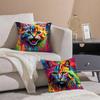 Painted Personalized Animal Art Pillow Case Printing Pillowcase Living Room Sofa Cushion Cover Bedroom Room Decor