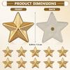200Pcs Acrylic Star Ornaments Lightweight Easy to Use DIY Craft Charm Clothing Accessories DIY Crafts Supplies Star Shape Decor