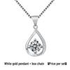 Yihua Didi Teardrop Pendant Clavicle Chain - Simple Design, Elegant and Shiny.