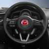 Kohlefaser Auto Lenkrad Dekorationsaufkleber Zubehör für Mazda 2 3 6 5 Atenza CX3 CX5 MX5 CX7 Axela CX30 CX90 CX60 CX5 sxnkg22