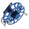 Fishing Gear Fishing Reel Portable Multifunction Allmetal   Wind   Wheel(Blue )