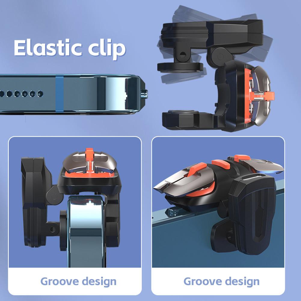 1 pár herních spouští 4/6 prstů Automatická tlačítka rychlé střelby Ovládací gripy pro PUBG Herní příslušenství pro telefon