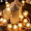 LEDs Snow Pompon Fairy Dandelion String Lights For Festival Christmas Party Wedding Garden Decoration DIY Lighting
