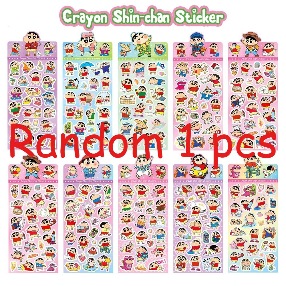 

Crayon Shin-chan Stickers 10 Sheets Cartoon Decals designed for Children Scrapbook Journal DIY Craft great for daily use
