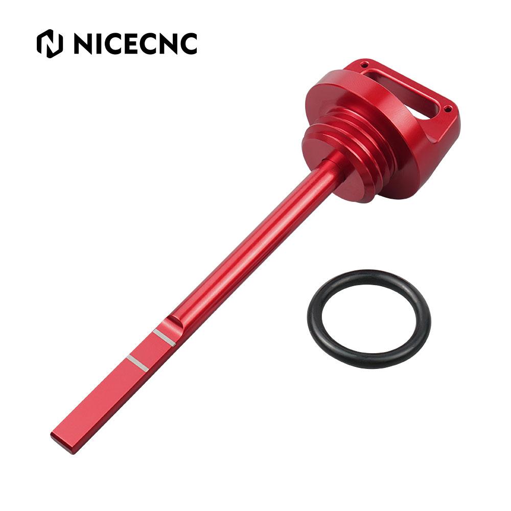 

NiceCNC UTV Oil Dipstick With O-ring For Can-Am Maverick X3 Max R RR 4x4 XDS DS XMR XRS Turbo DPS UTV Accessories Aluminum Alloy червоний