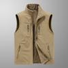 New Autumn and Winter Vest Men's Earthy Outdoor Leisure Middle-aged and Young Photography Fishing Vest Vest Horse Clip Sports Jacket Men
