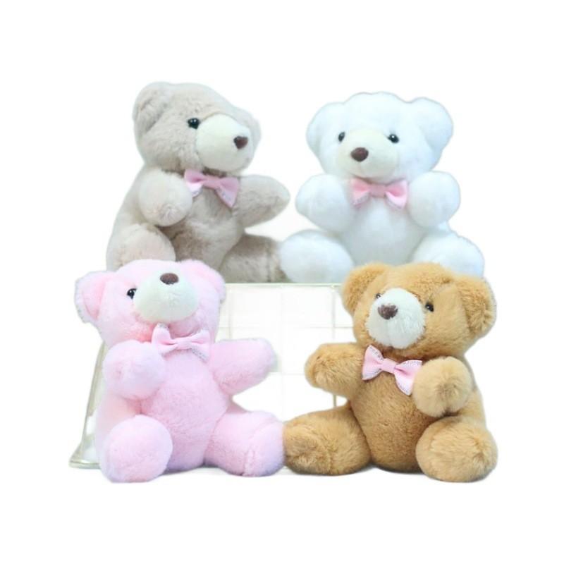 Niedlicher Teddybär Plüschtier Schlüsselanhänger Entzückender Cartoon Bär Anhänger zum Aufhängen für Taschen und Schlüssel