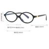 New Vintage Oval Frame Myopia Glasses for Women Men Anti Blue Light Near Sight Eyeglasses KoreanStyle Unisex Fashionable Eyewear