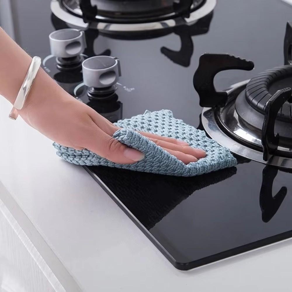Pearl Weave Cleaning Towel Absorbent Kitchen Towel Easy To Clean Dish Cloth For Table