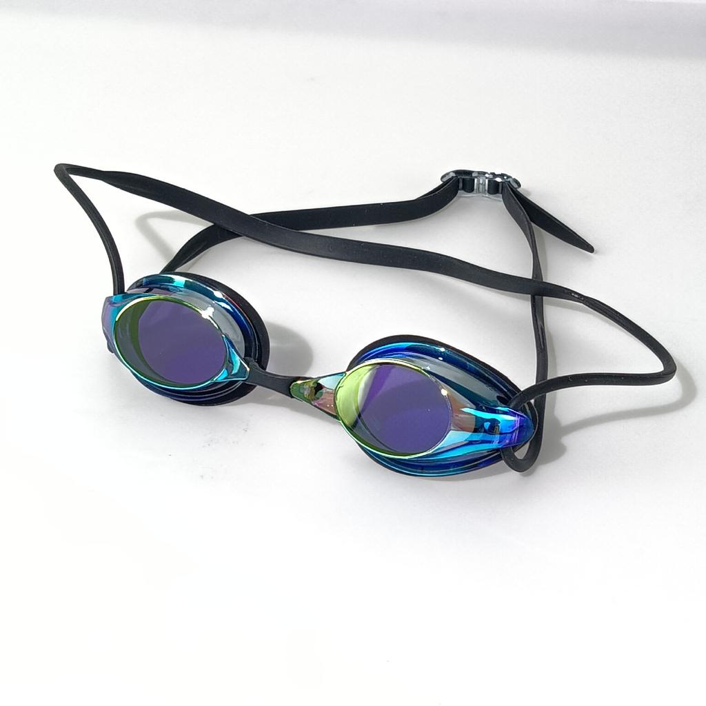 High-definition anti-fog swimming goggles for men and women, silicone electroplated swimming goggles, specialized for training and competition,