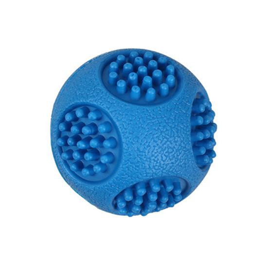 Pet Toy Convex Surface Sound Indoor Play Dog Relief Interactive Toy Bite-Resistant Molar Teeth Cleaning Rubber