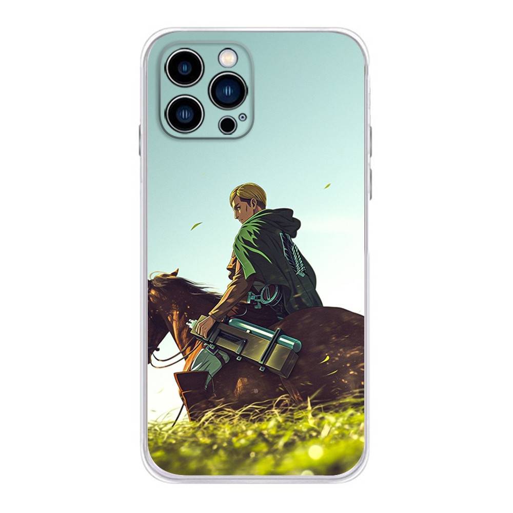 Anime E-Erwin S-Smiths Phone Case For iPhone 16,15,Pro,Max,14,Plus,13,12,11,E Mini Air,17,Pro Drop Protection Cover TPU