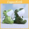 Cartoon Cute Green Crocodile Soft Plush Keychain Pp Cotton Filling Bags Gift