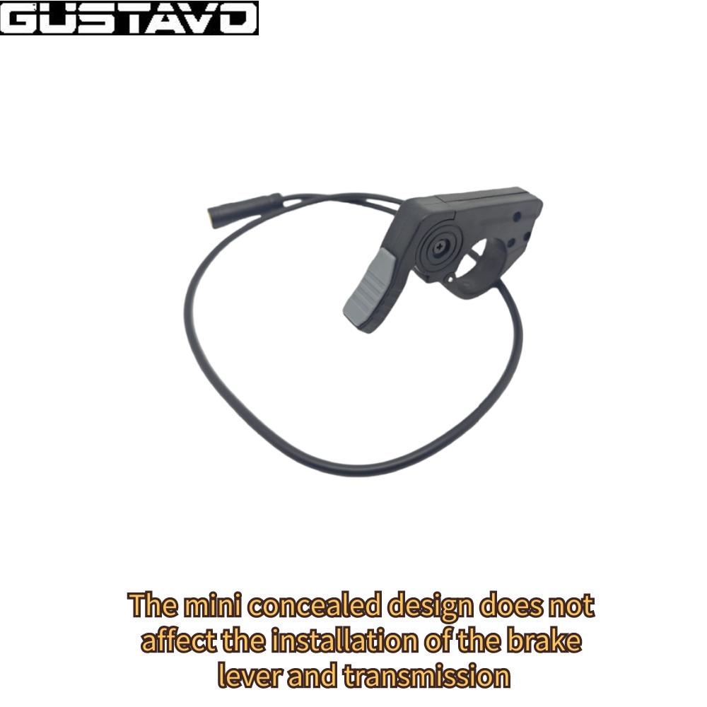 GUSTAVO Ebike Throttle Waterproof Connector Finger Thumb Throttle For Bafang Controller / KT Controller Throttles 2