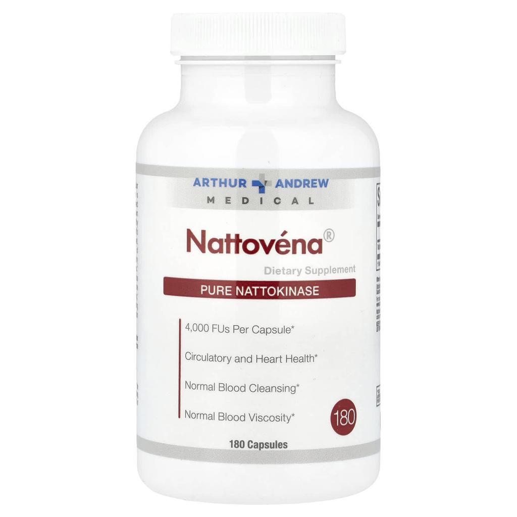 Nattovéna®, Pure Nattokinase, 4,000 Fu, 180 Capsules