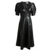 Women's Dress Stylish Black Elegant Real Lambskin Leather Fit Handmade Genuine