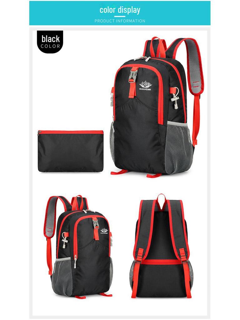 Ultra-Light Foldable Outdoor Backpack - Large Capacity for Sports, Mountaineering, and Cycling