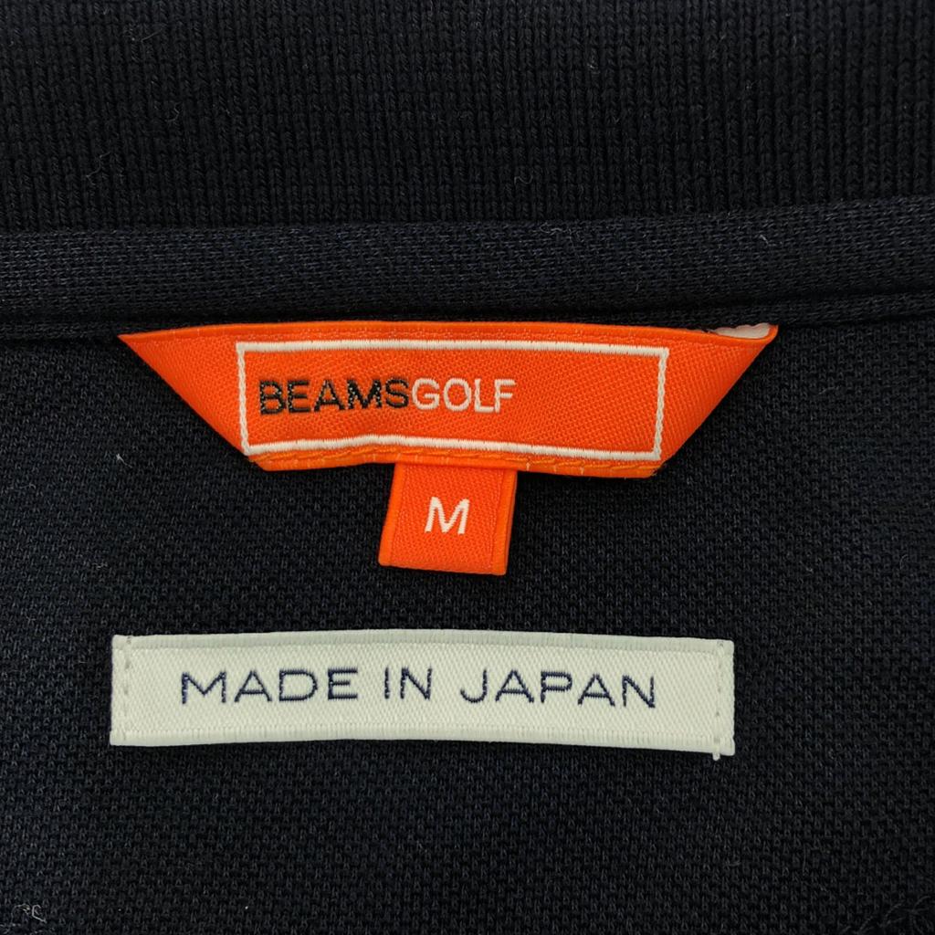 BEAMS GOLF Made In Japan Logo Embroidery Short Sleeve Polo Shirt Women Used