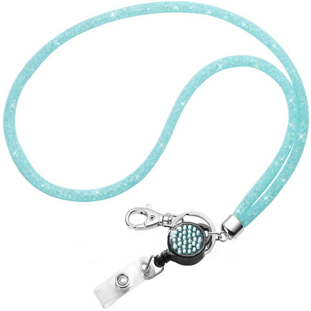 Badges Holder Retractable Lanyard Id Lanyard Name Tag Card Badge Holder Reels Chain Clips Hanging Rope Keychain Necklace Strap