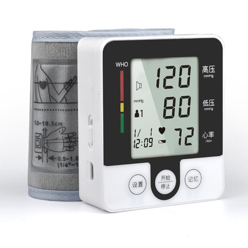 Blood Pressure Monitor Wrist Accurate Automatic High Blood Pressure Monitors Portable LCD Screen Powered by Battery