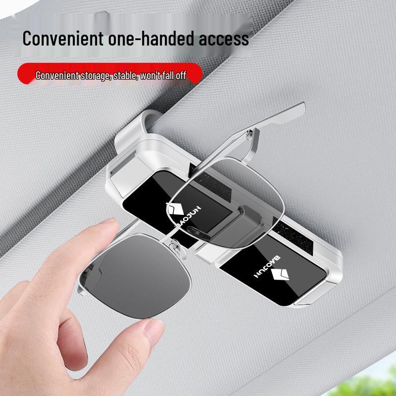 Clip Doble para Gafas Baojun Yueye Plus para Parasol de Coche - Estilo Creativo Mar de Nubes