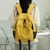 New Contrasting Color Schoolbag Female High School College Student Backpack Fashion Leisure Travel Lightweight Large Capacity Backpack