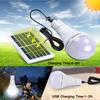 Solar LED Bulbs USB Charging Waterproof Outdoor Solar Lights for Garden Patio Hiking Fishing Portable Hanging Emergency Lamp