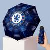 Chelsea FC Pattern Printed Mini 5 Folds 8 Ribs Compact Umbrella Windproof Waterproof Lightweight Portable Folding
