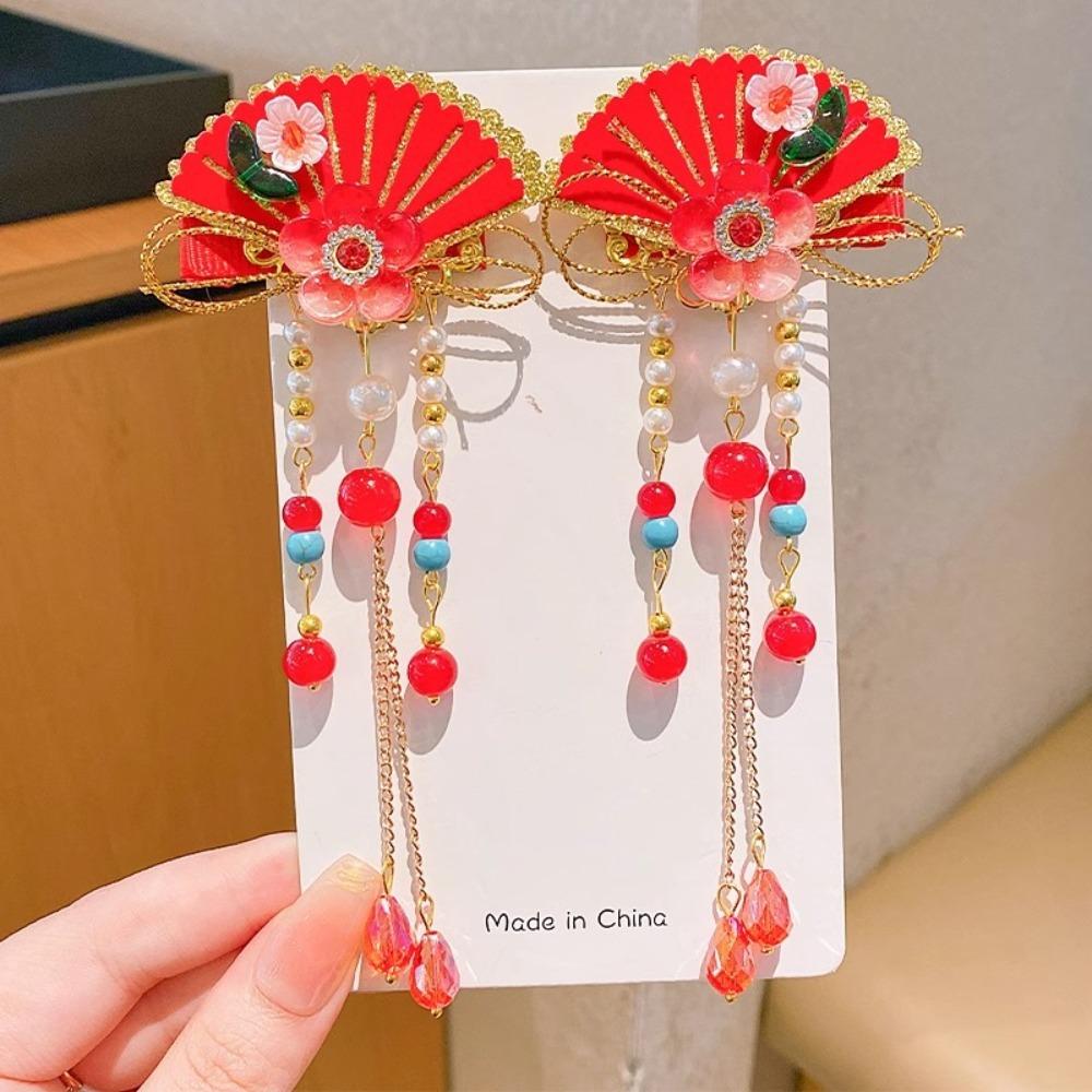 Chinese Style Children's New Year Hairpin Tang Suit Ancient Style Hair Clips  Girls