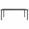 VidaXL Table à dîner d'extérieur Anthracite 190x90x74 cm Acier