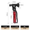 KEENSUN Axe Hammer Camping Stainless Steel with Durable Great Gift for Men Multi-Tool Tool, 14-in-1 Multi-Tool