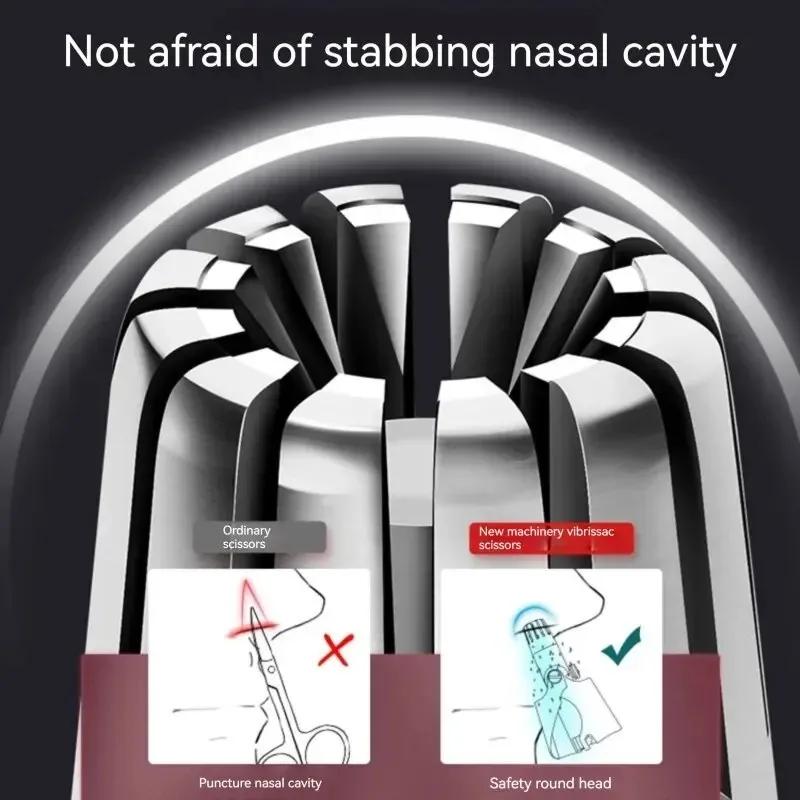 Nose Hair Trimming Men'S Portable Electric Shaver Low Noise Washable Portable Ear Hair Trimmer Cleaning Without Rusting Painless